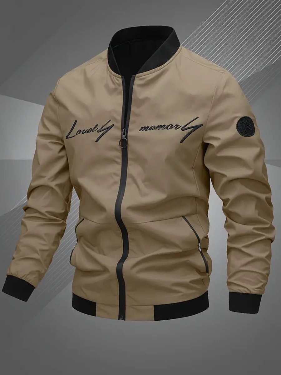 Nathan | Stylish And Casual Athletic Bomber Jacket