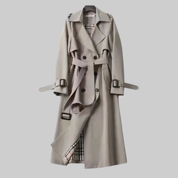 Isabella | Trench-coat long croisé, élégant et sophistiqué