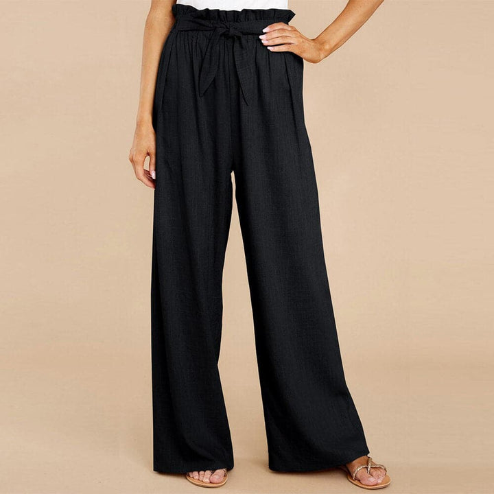 Emma | Pantalon élégant et polyvalent à taille haute et jambes larges