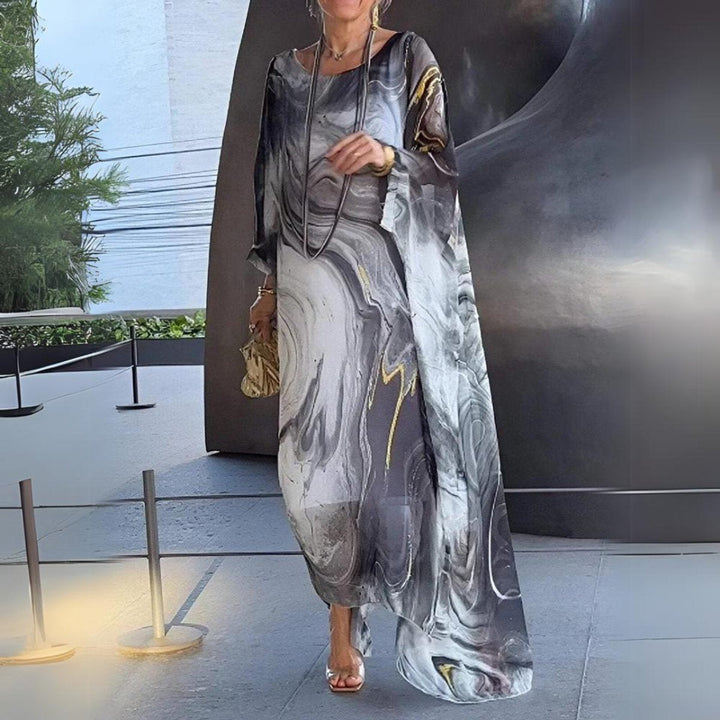 Emily | Elegant And Flowing Long-Sleeved Maxi Dress