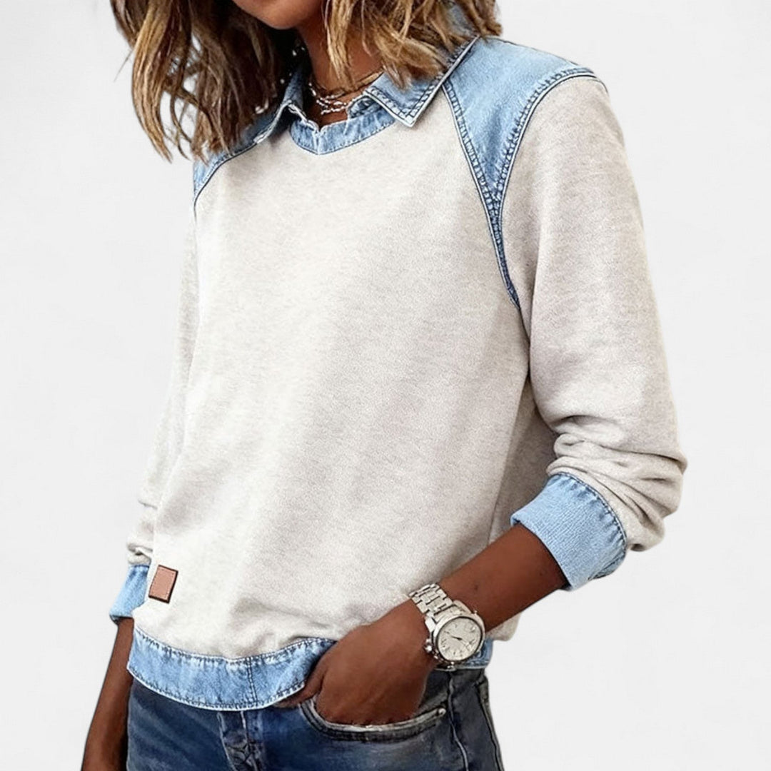 Isabella | Modern And Comfortable Long-Sleeve Knit Sweatshirt