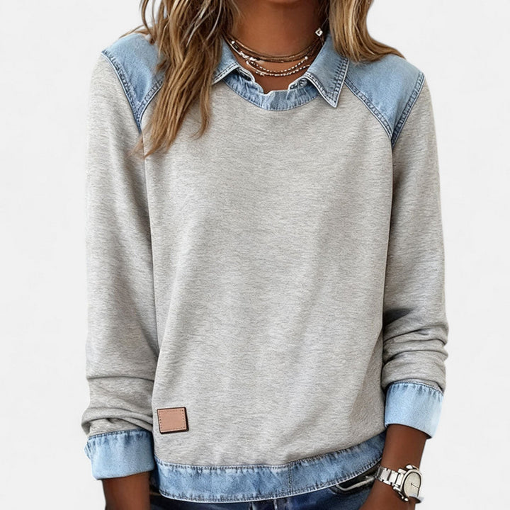 Isabella | Modern And Comfortable Long-Sleeve Knit Sweatshirt