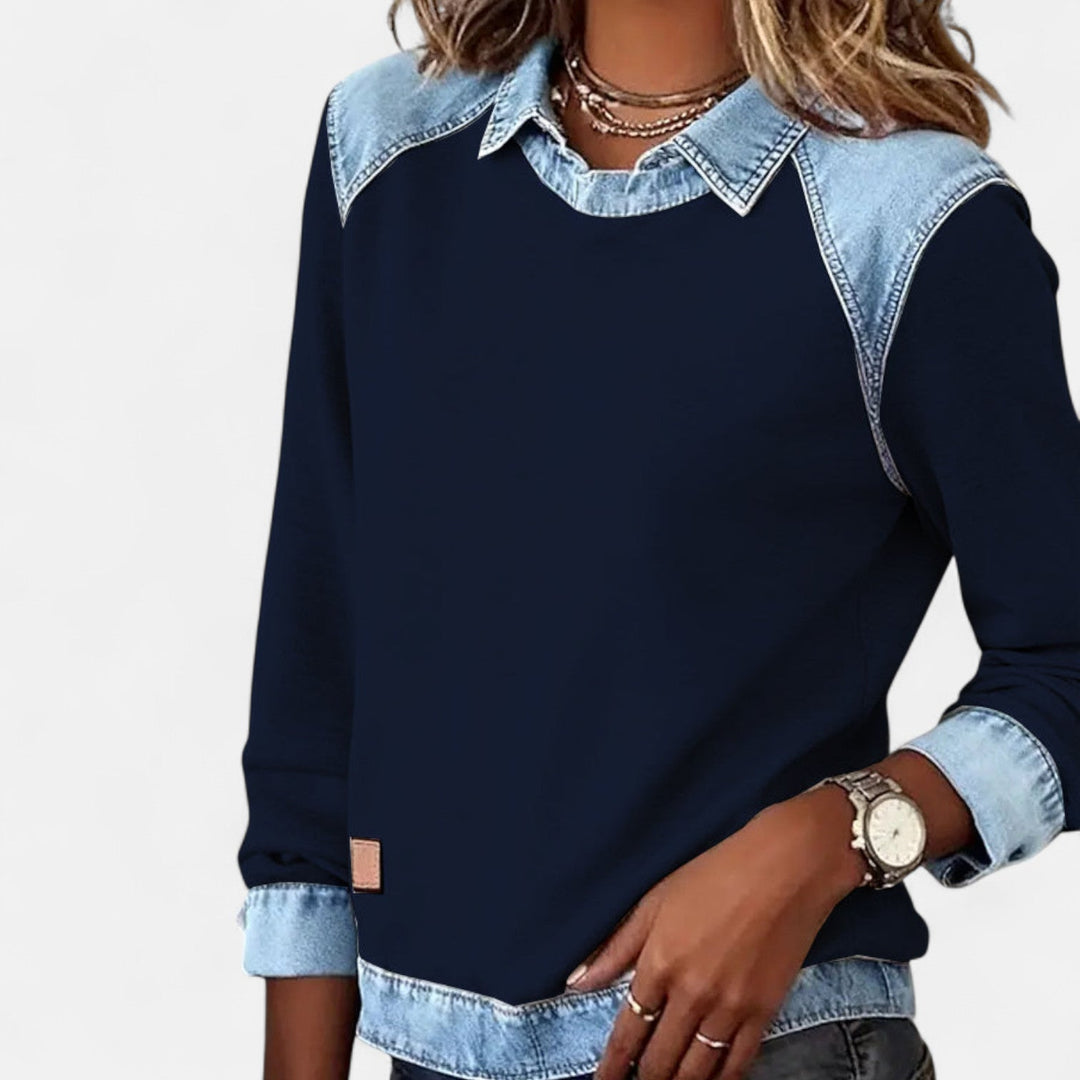 Isabella | Modern And Comfortable Long-Sleeve Knit Sweatshirt