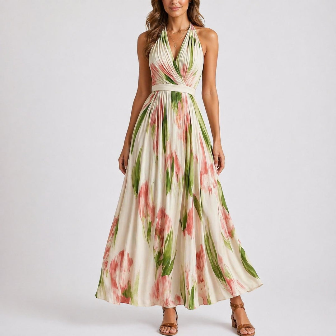 Isabella | Elegant And Romantic Fall Wedding Floral Maxi Dress